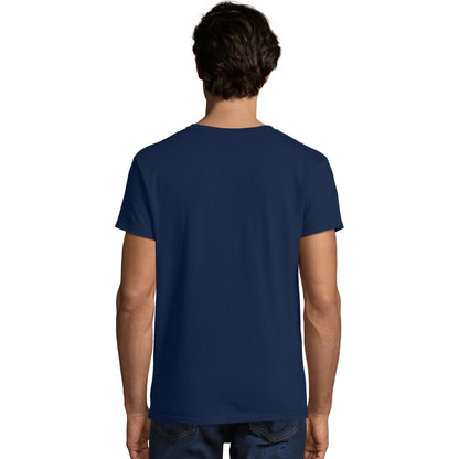 Hanes Men's Nano Premium Cotton T-Shirt (Pack of 2), Navy, Large