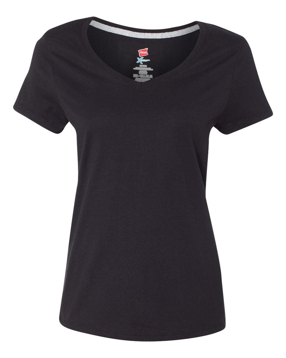 Hanes womens X-temp V-neck T-shirt novelty t shirts, Navy, X-Large US