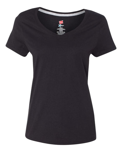 Hanes womens X-temp V-neck T-shirt novelty t shirts, Navy, X-Large US
