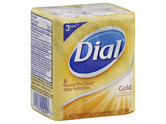 Dial Gold Antibacterial Deodorant Soap, 2 Pack, Total Net Wt 6.4 oz