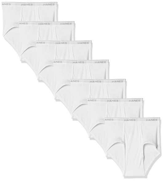 Hanes Men's 7-Pack ComfortSoft Briefs (2XL (Waist (44-46")), White)