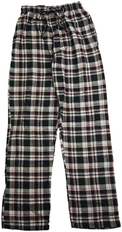 Hanes Men's Plaid Flannel Lounge Sleep Pant, Black, Red, Grey 41518-X-Large-FBA