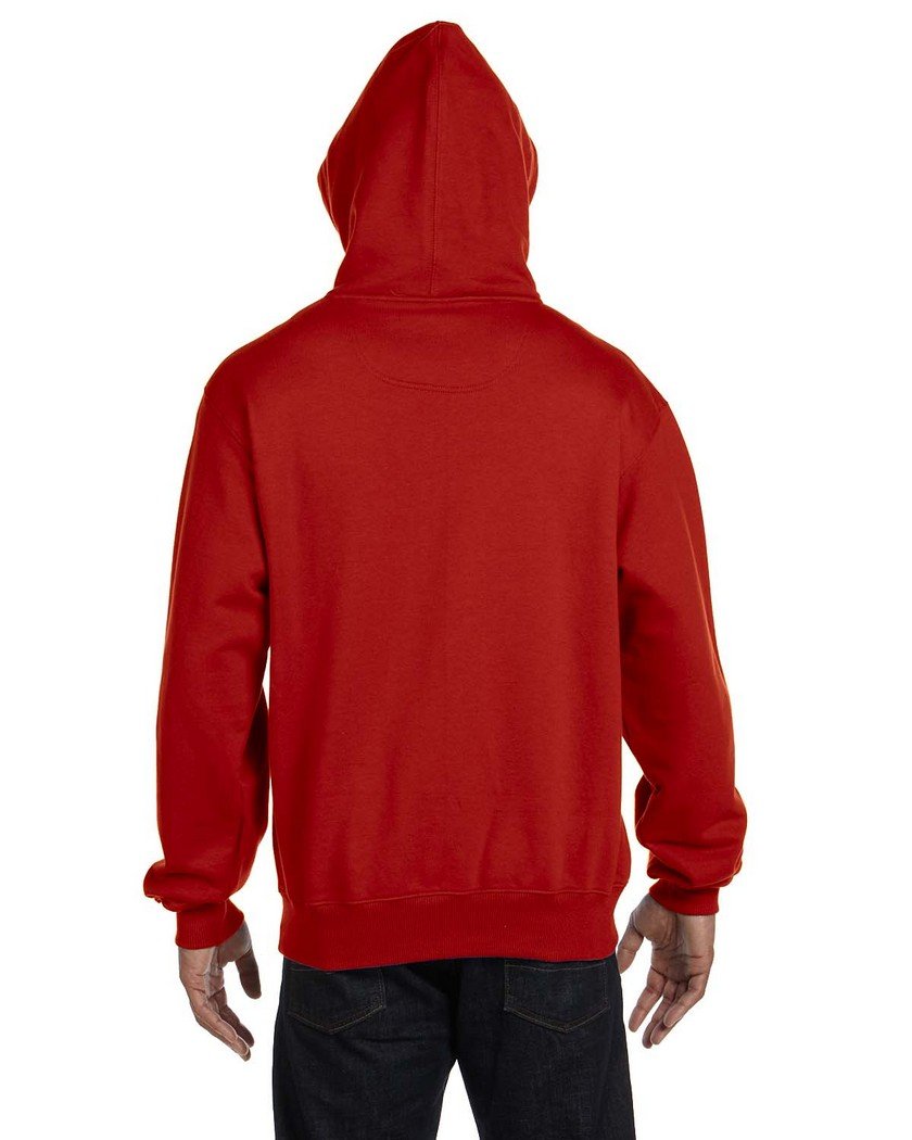 Champion Max Front Pouch Pocket Athletic Fit Pullover Hoodie, scarlet/black, X-Large