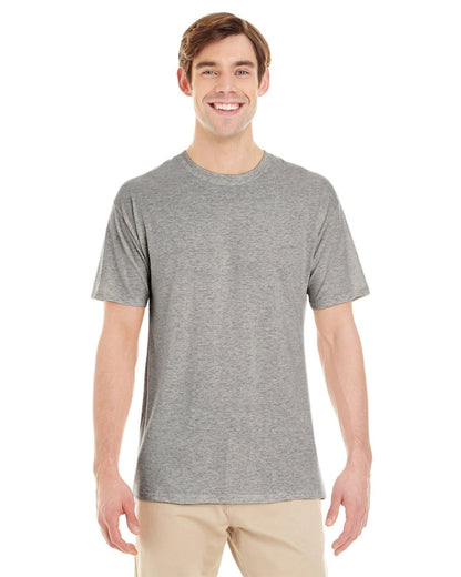 Jerzees Men's Tri-Blend 2 Pack T-Shirt, Black Heather, X-Large