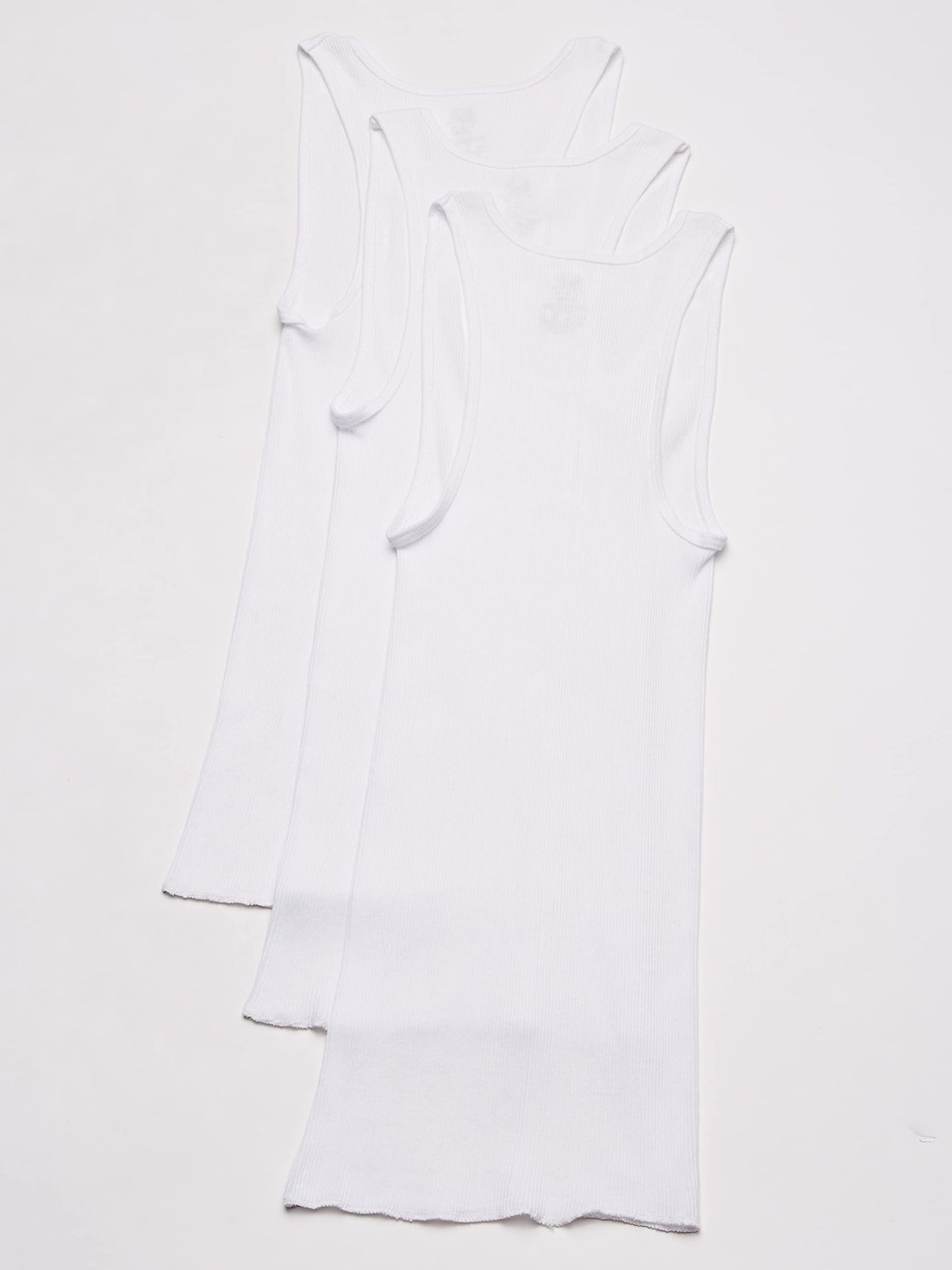 Fruit of the Loom Boys' Cotton Tank Top Undershirt (Multipack), White (Pack of 5), 2T/3T