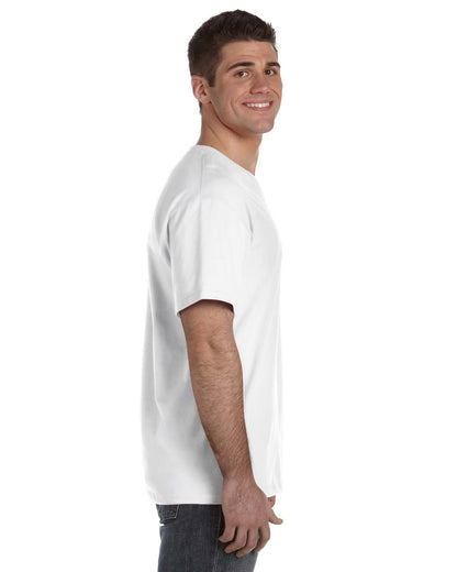 Fruit of the Loom Mens Heavy Cotton HD V-Neck T-Shirt (39VR) -White -M