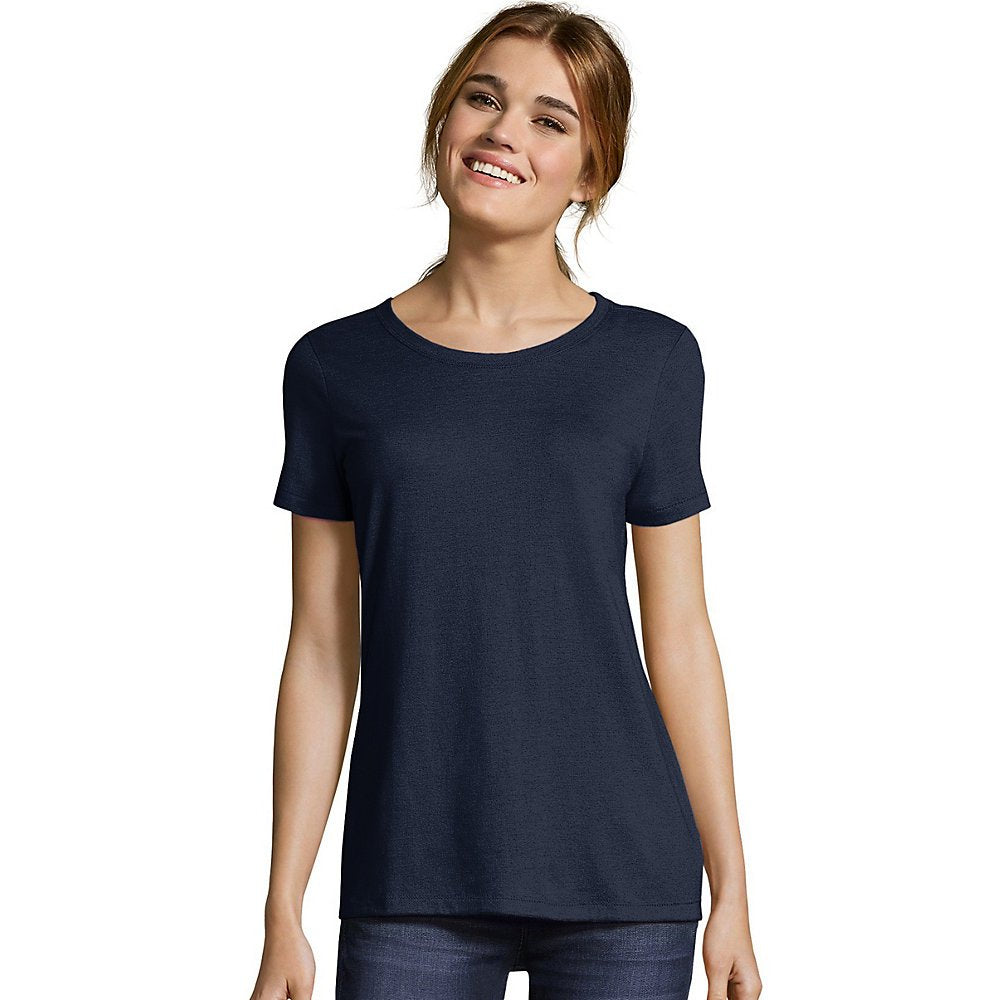 Hanes Womens Modal Triblend T-Shirt (MO150) Solid White trbl xs