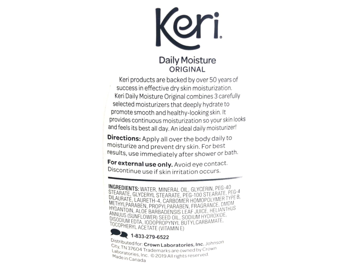 Keri Whole Body Therapy Daily Moisture, Original, 15 Ounce, (Pack of 4)