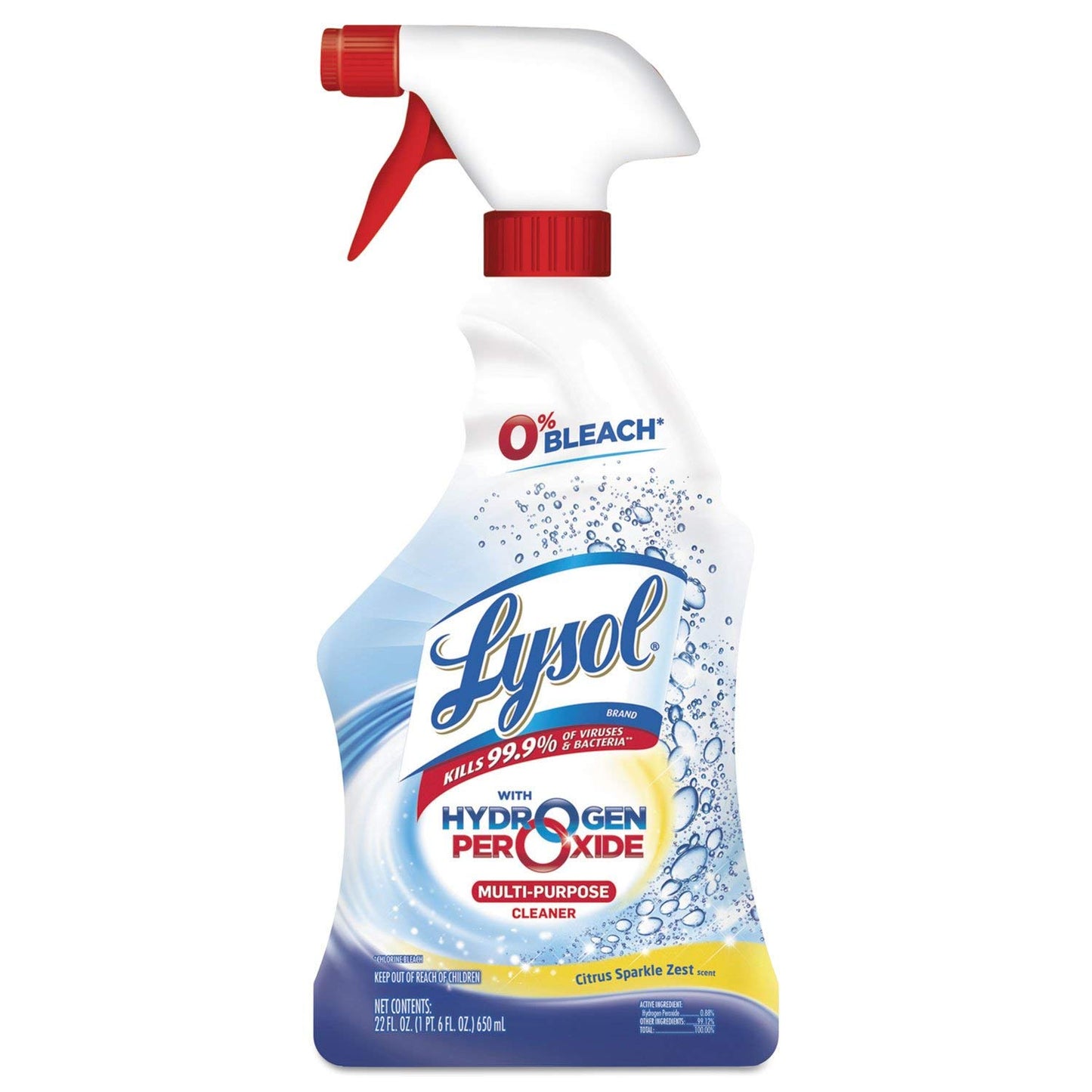 Lysol Power and Free Multi-Purpose Cleaner, Citrus Sparkle, 22 Ounce