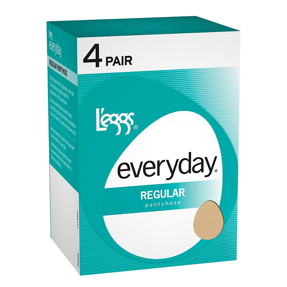 L'eggs Everyday Regular Sheer Toe 4 Pair_Suntan_A
