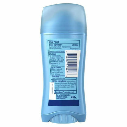 Secret Sld Inv Unscnted Size 2.6z Secret Unscented Invisible Solid Antiperspirant Deodorant