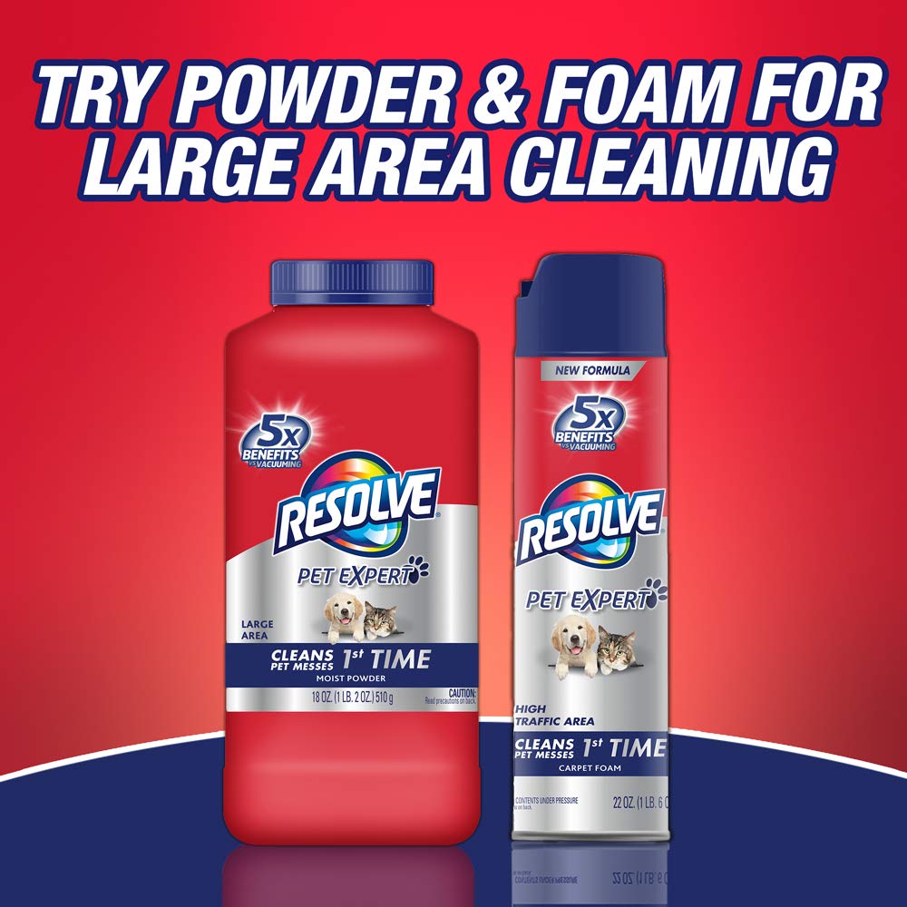 Resolve Pet Stain & Odor Carpet Cleaner, 22 oz (Pack of 8)