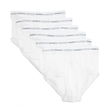 Hanes Boys Brief B252P6, 6-Pack, Large, White