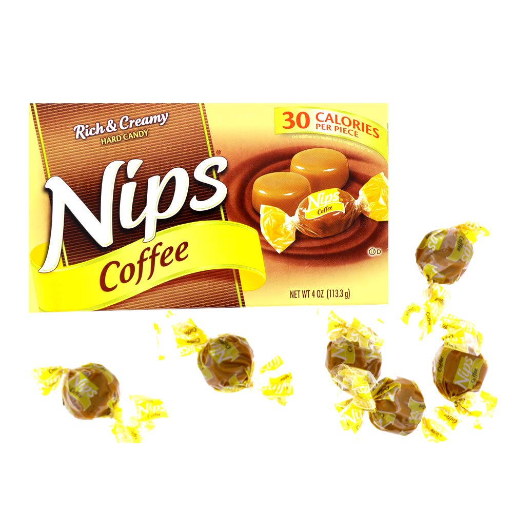 Nips Rich & Creamy Coffee Candy, 4-Ounce Box (1)