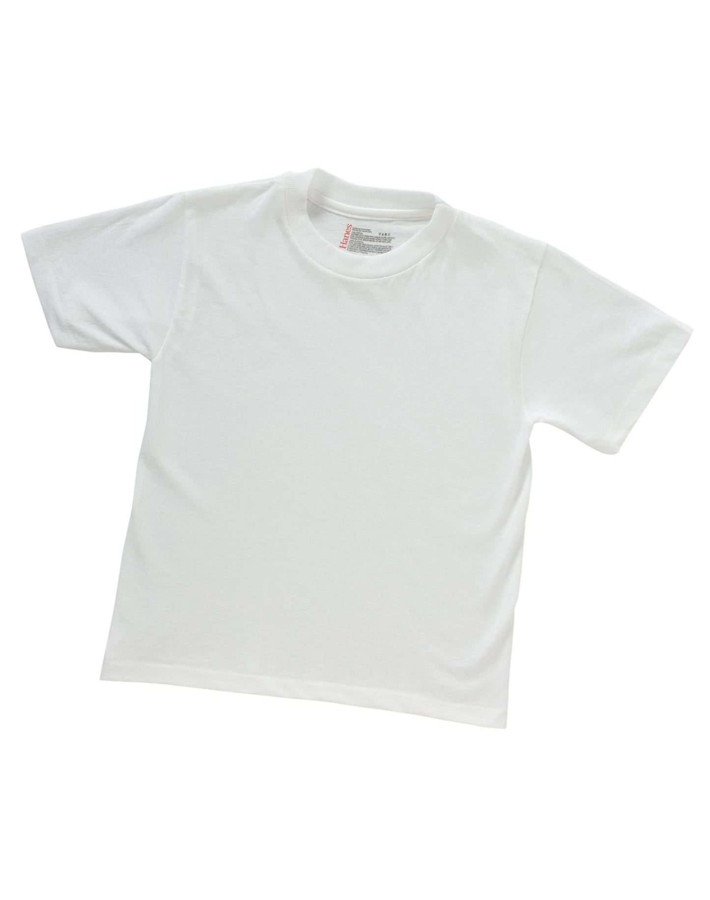 Hanes 8-Pack Boys White Crewneck, 100% Cotton Tagless Undershirts T-Shirts - XL