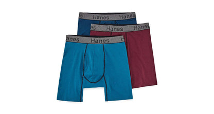 Hanes Premium Men's Boxer Briefs 6-Pack Cotton Modal Blend Luxury Softness FreshIQ