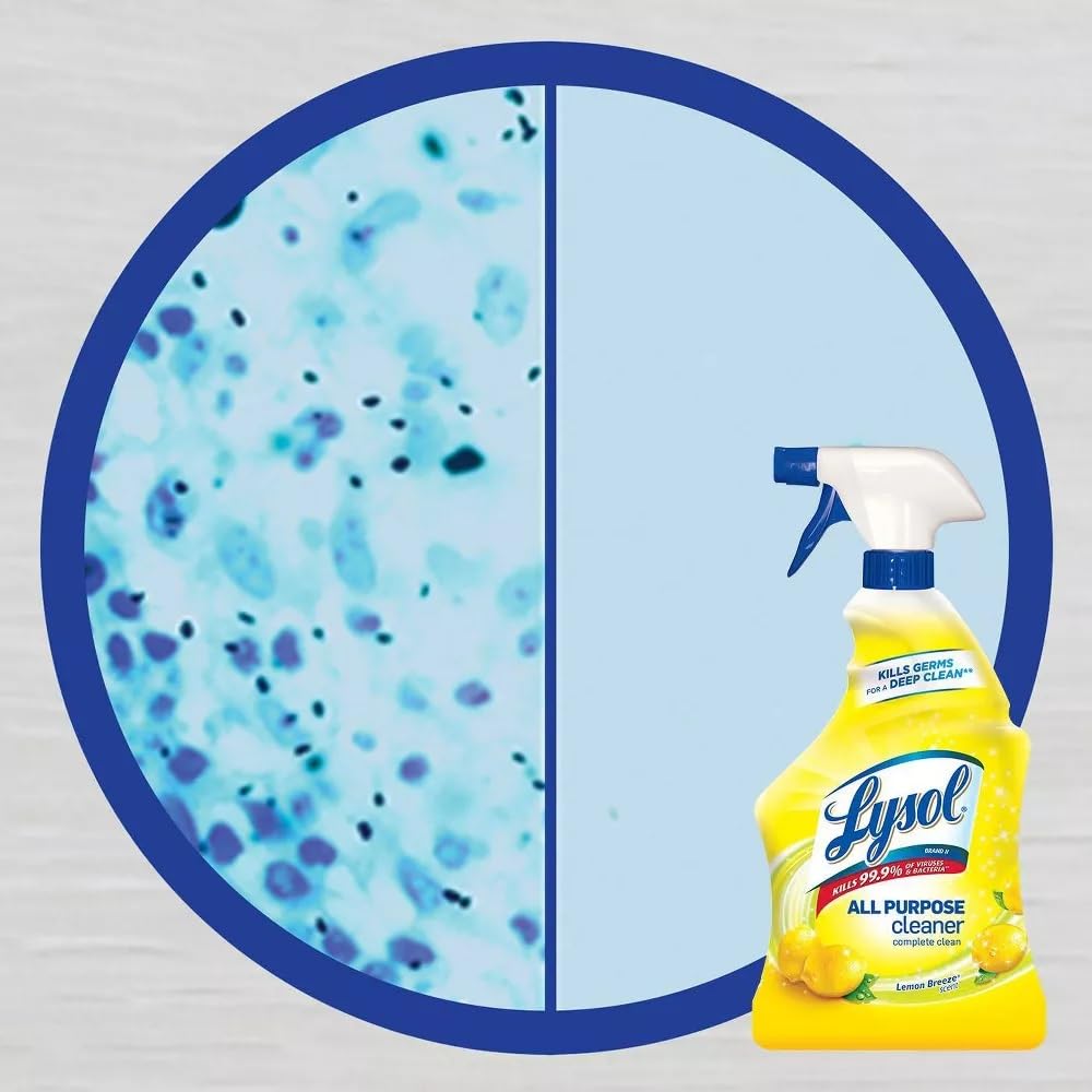 Lysol All Purpose Cleaner Spray, Lemon Breeze, 32 Ounces each (Pack of 3)