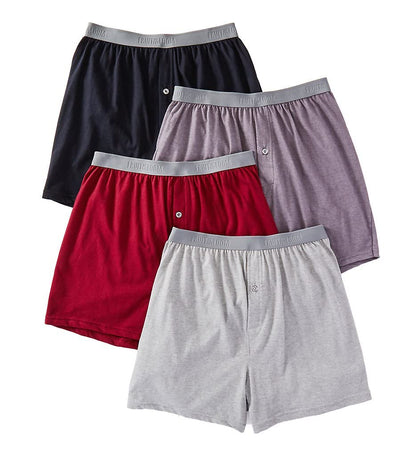 Fruit of the Loom Men's Premium COOLZONE Boxer Briefs, black/Gray (4 Pack), Small