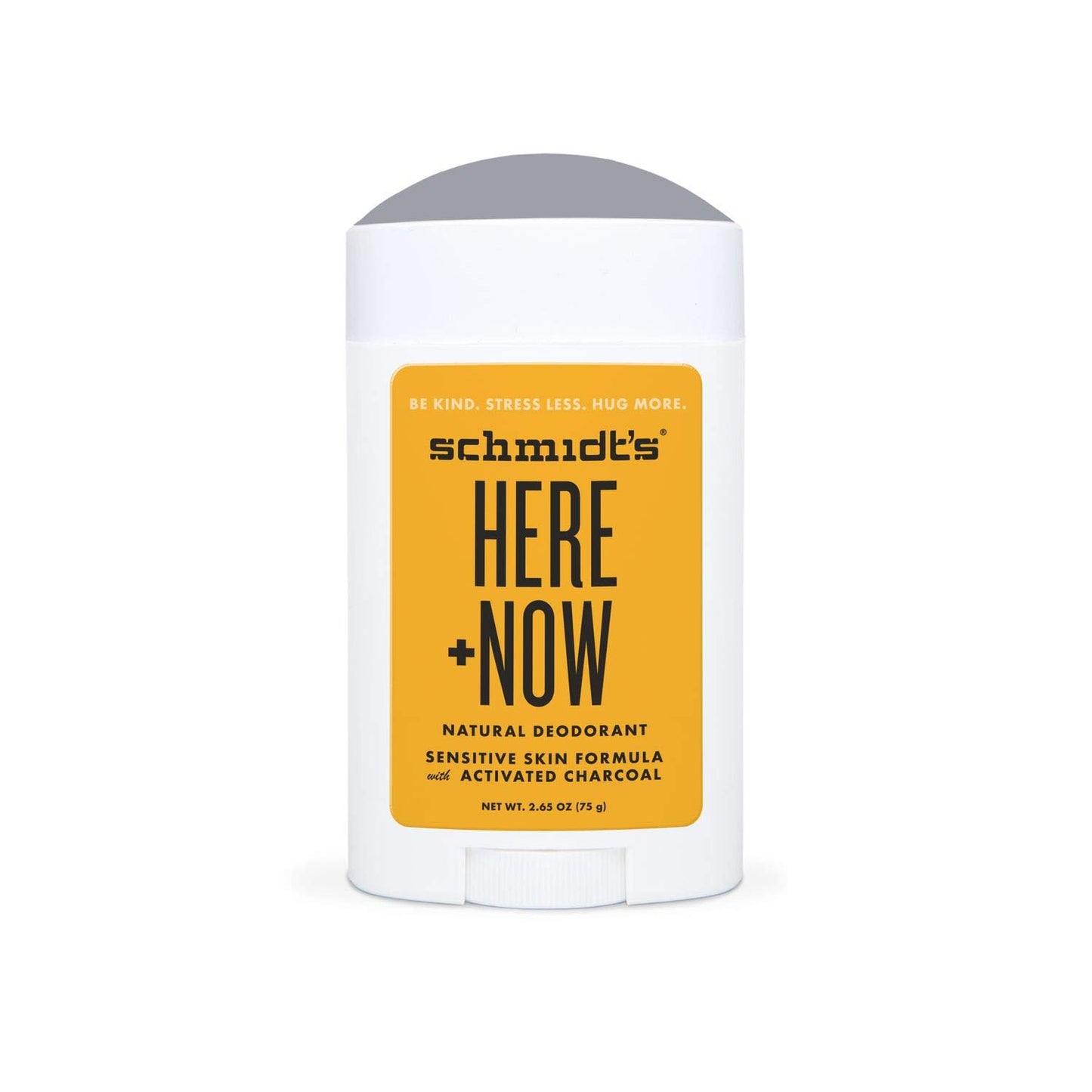 Schmidt's Activated Charcoal Sensitive Skin Deodorant Stick, 2.65 oz, Spicy Citrus, Warm Florals, Woodsy