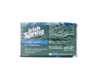 Irish Spring Bath Bar, Icy Blast 3.75 Oz, 3 x 3.75 oz bars