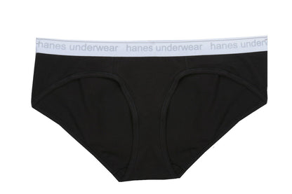 Hanes Premium Boyfriend Cotton Bikinis Exposed Waistband(6Pack), Assorted, S