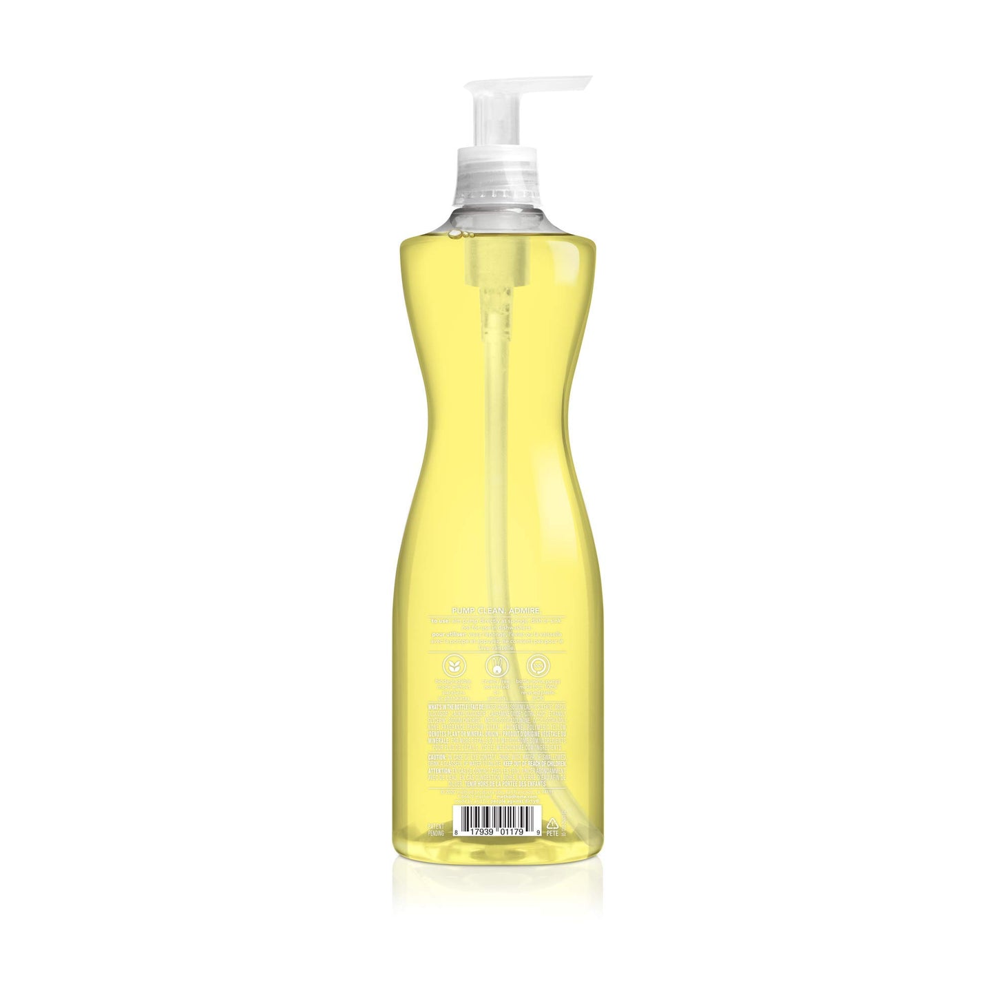 Method Gel Dish Soap, Lemon Mint, Biodegradable Formula, Tough on Grease, 18 Fl Oz (Pack of 12)