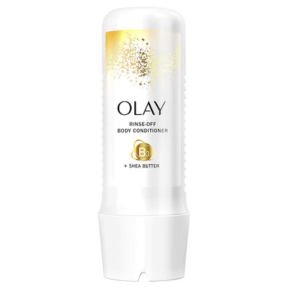 Olay In-Shower Rinse-Off Body Conditioner for Dry Skin with B3 and Shea Butter for Lasting Hydration, 8 Fl Oz (Pack of 3)