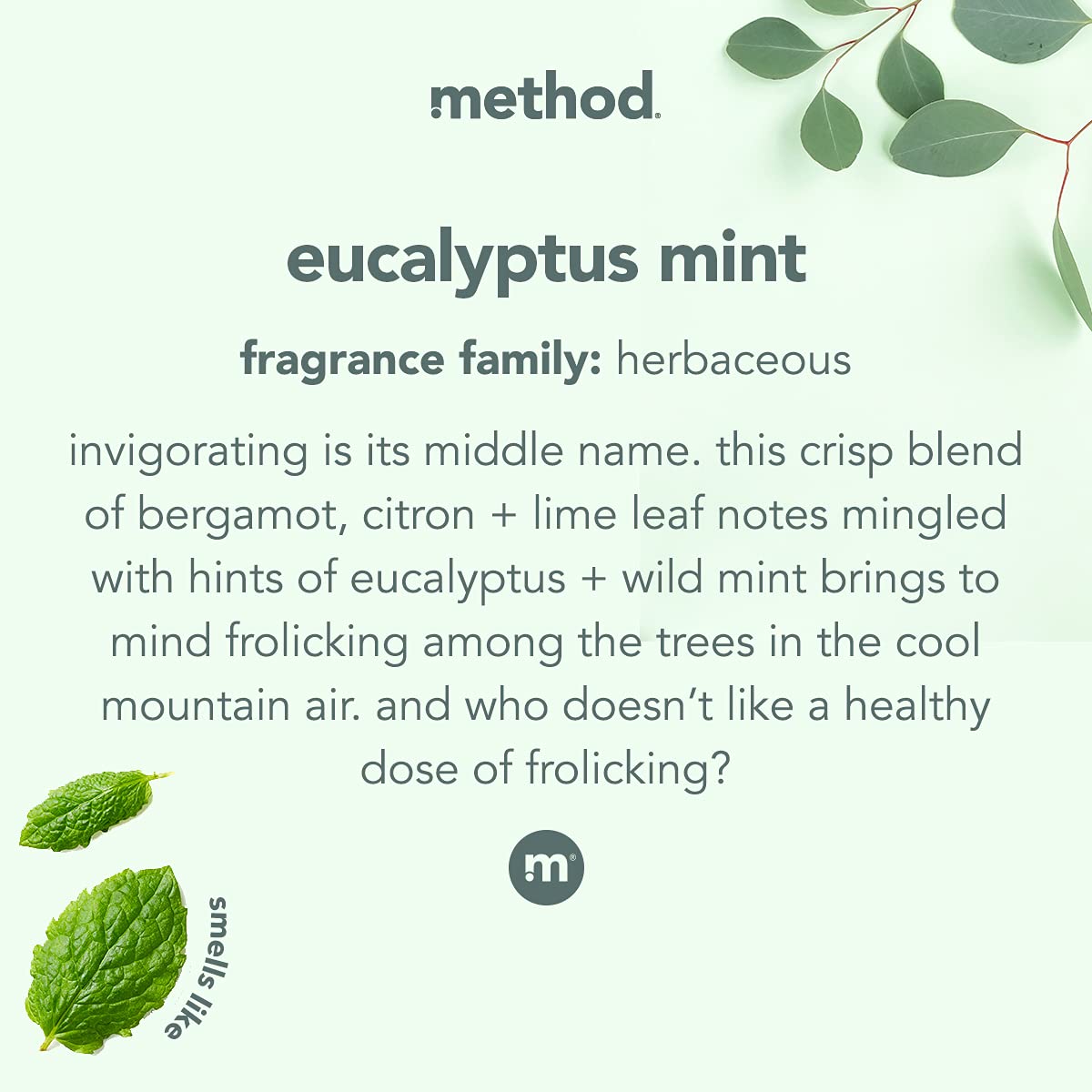 Method Daily Shower Spray Cleaner, Eucalyptus Mint, 28 Ounce, 2 pack, Packaging May Vary