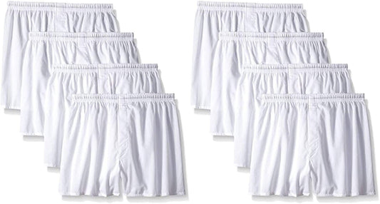 Hanes Set of 8 Boxer for Men - White - Small