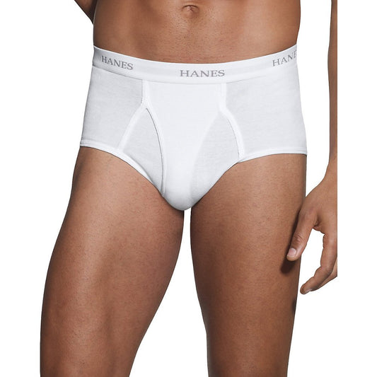 Hanes Classics TAGLESS No Ride Up Briefs with Comfort Flex Waistband (7764W7) White, M