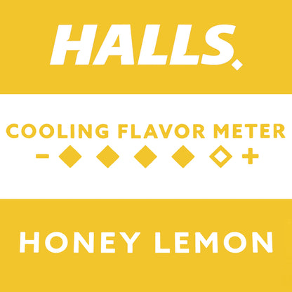 Halls Honey Lemon Triple Soothing Action Cough Suppressant/Oral Anesthetic Drops 30 ct (Pack of 12)