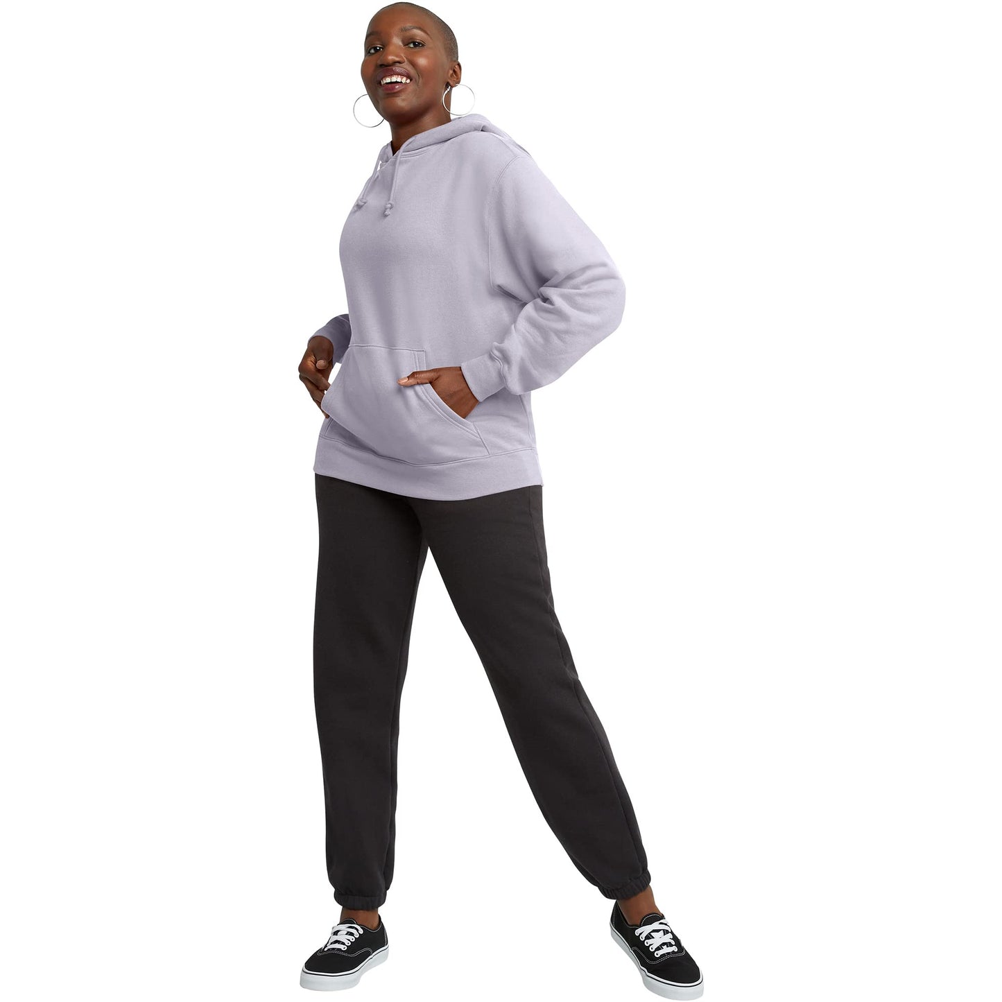 Hanes Comfortblend Originals Pullover Hoodie, Midweight Fleece Hooded Sweatshirt for Women, Available in Plus, Urban Lilac