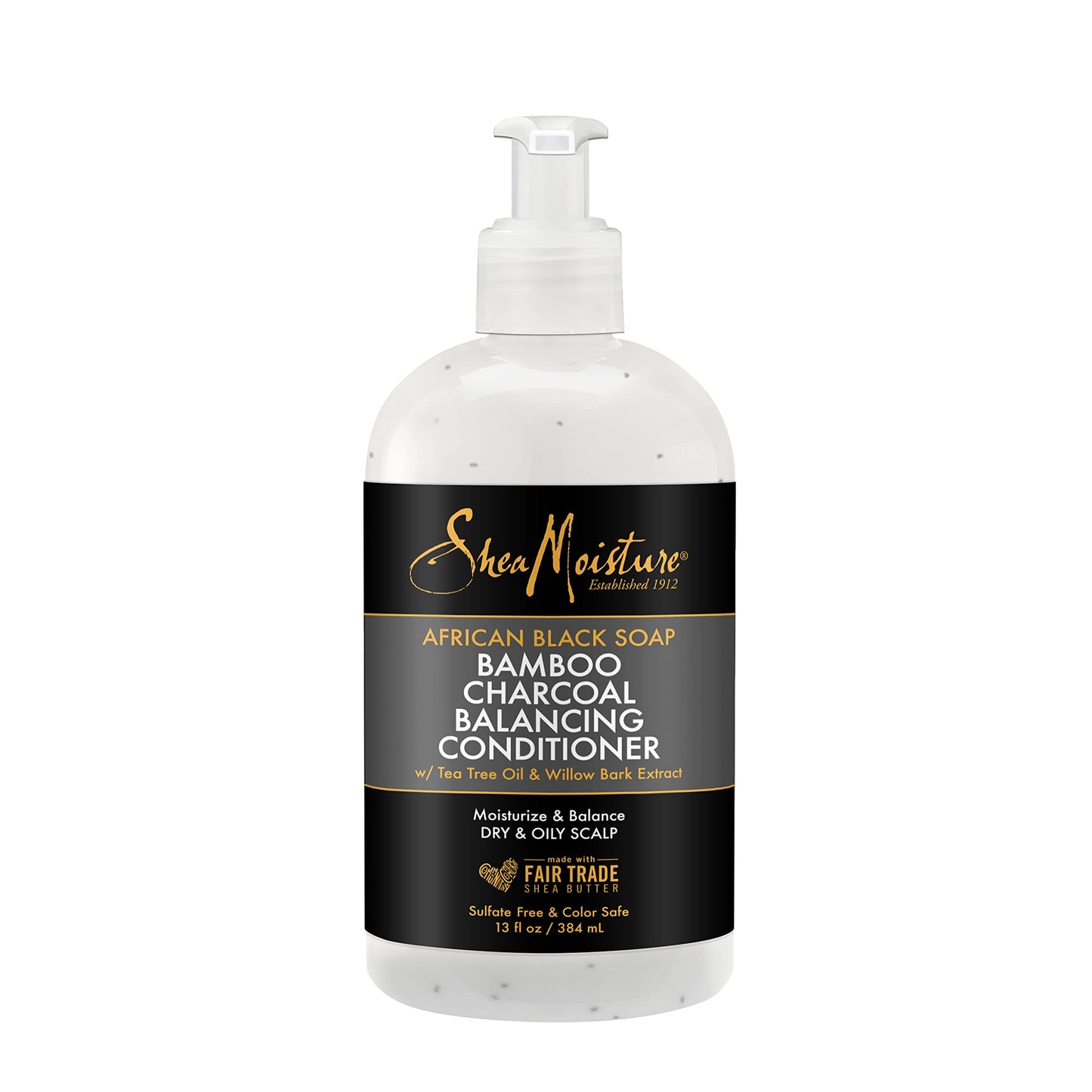 SheaMoisture African Black Soap Bamboo Charcoal Balancing Conditioner, 13 Fluid Ounce