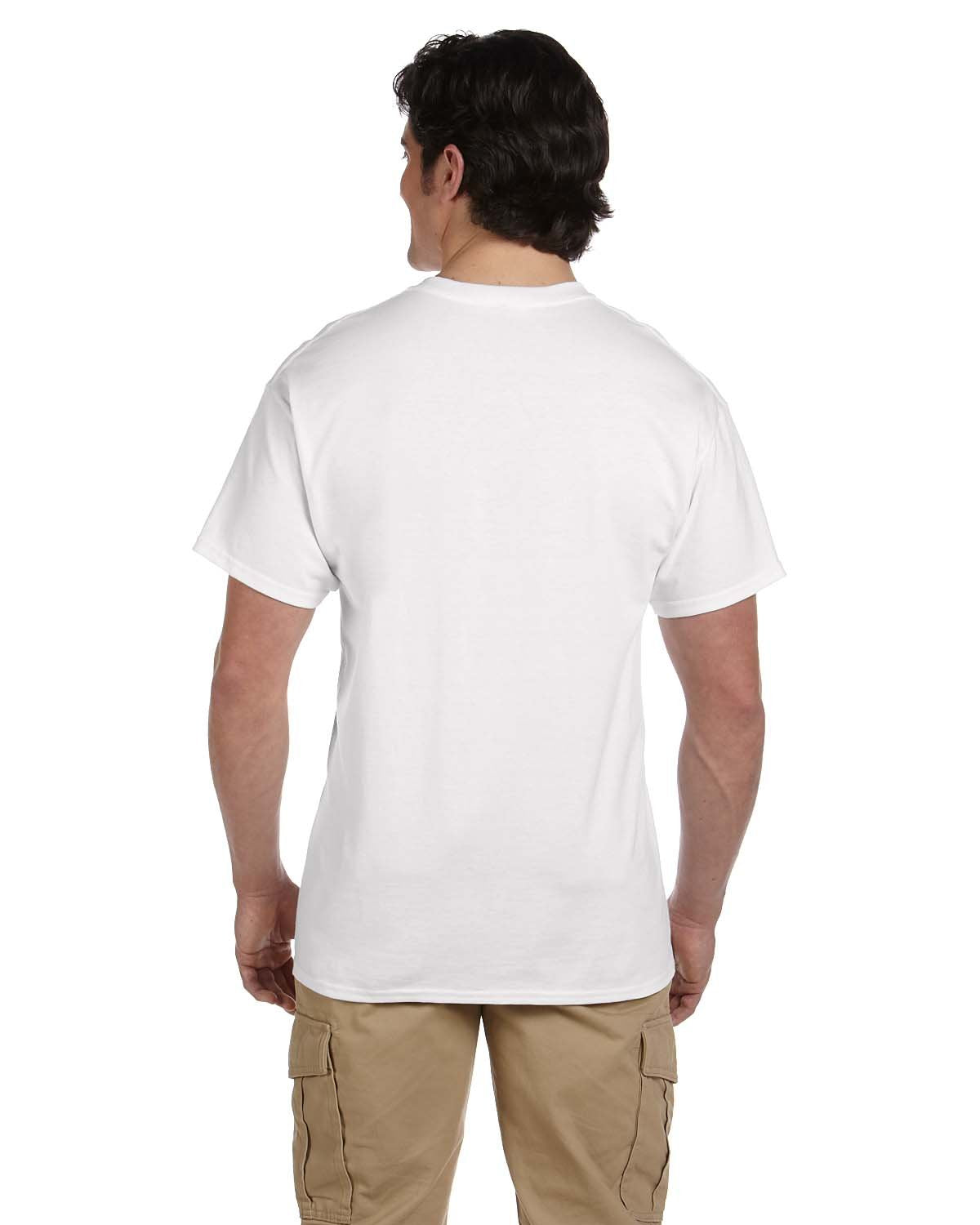Fruit of the Loom Men's 4-Pack White Crew T-Shirts - Big Man 4P27BM (2XB (Chest 50"-52"))