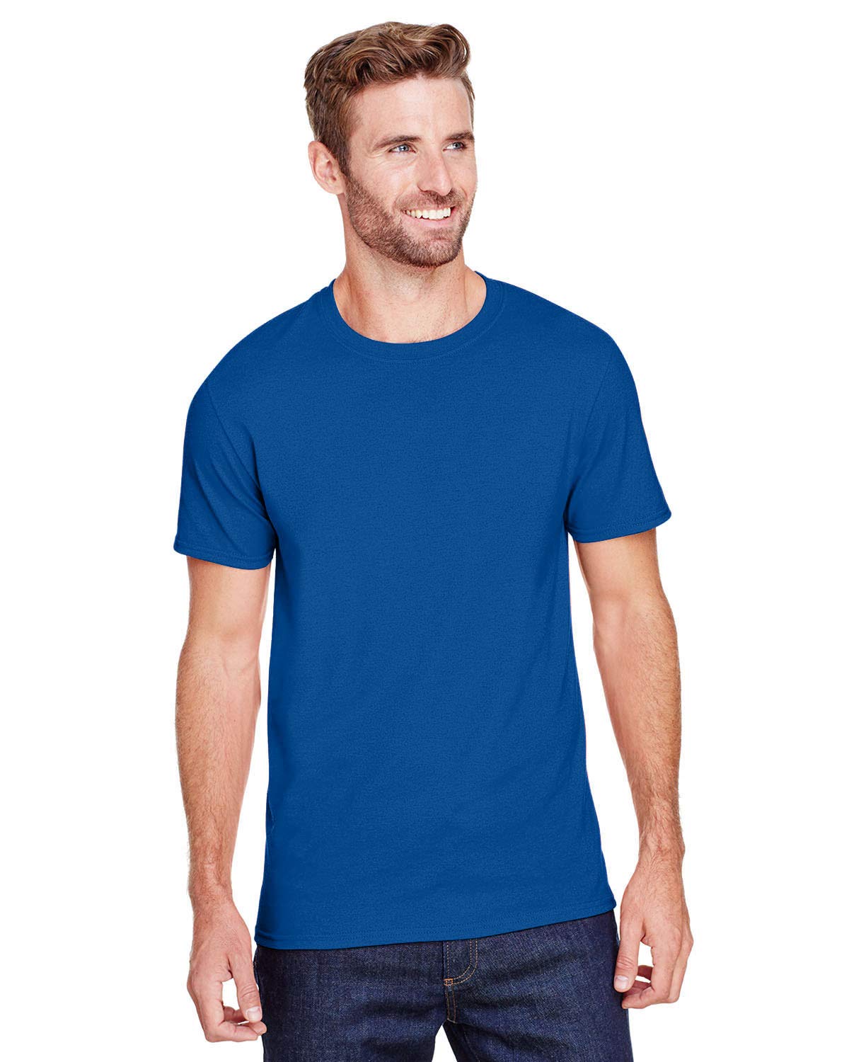 JERZEES Premium Blend Ringspun Crewneck T-Shirt M True Red