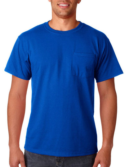 Jerzees Adult Heavyweight Blend Dri-Power Active Pocket T-Shirt(29MP)-True Royal-M