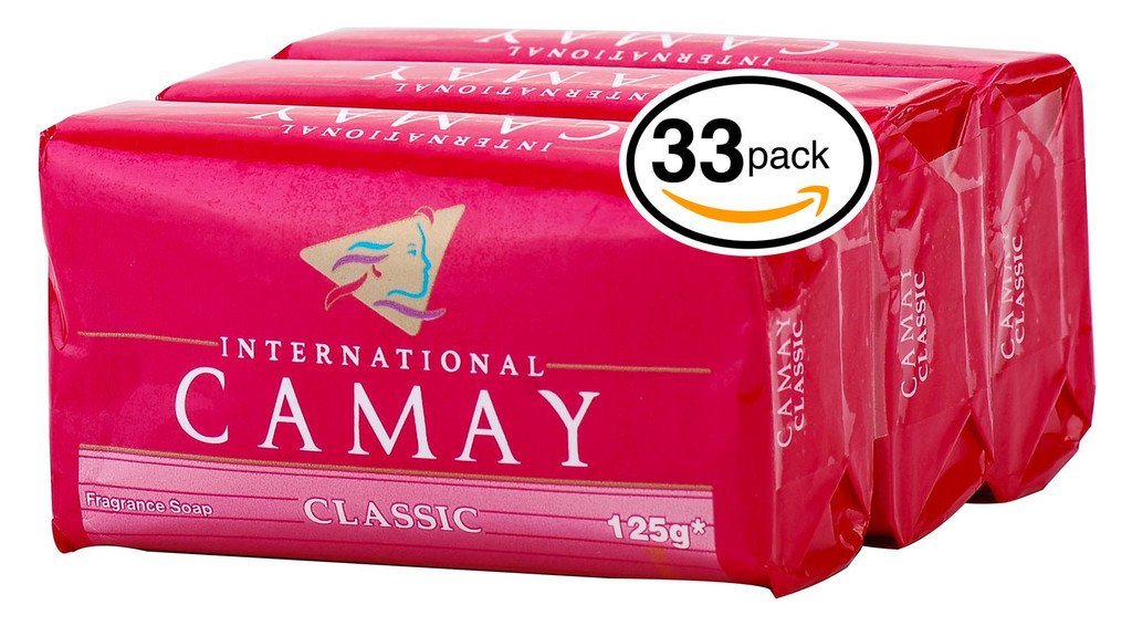Camay CLASSIC Softly Scented Bar Soap (PACK OF 33) All-in-one exfoliating and moisturizing soap Leaves Skin Smooth & Radian! Great for Hands, Face & Body! (33 Bars, 4.4oz Each Bar)
