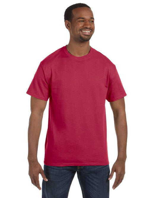 Jerzees Dri-Power Mens Active T-Shirt Small Vintage Heather Red