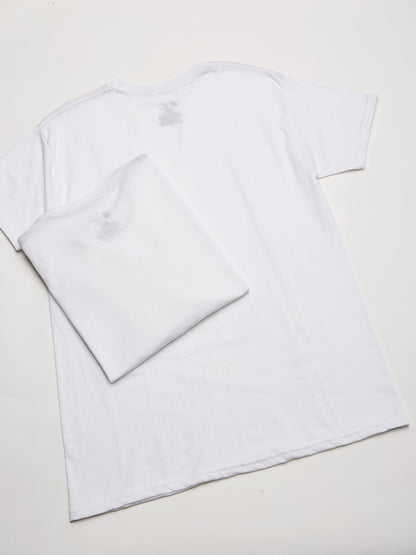 Hanes Ultimate Men's 4-Pack ComfortBlend Crew with FreshIQ, White, X-Large