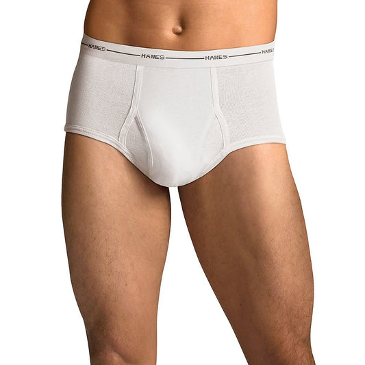Hanes Men's White Briefs 3 Pack_White_L