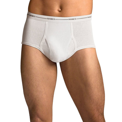 Hanes Men's White Briefs 3 Pack_White_L
