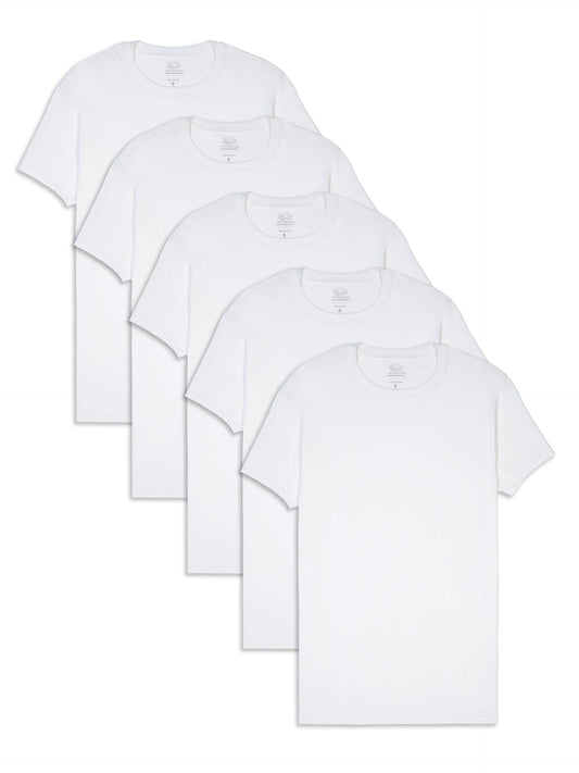 Fruit of the Loom Men's COOLZONE White Crew T-Shirts, 2X-Large
