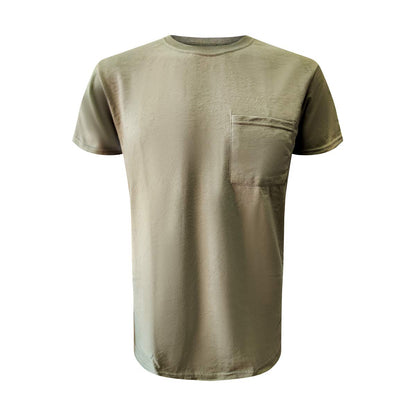 Fruit of the Loom Mens Pocket T-Shirt Multipack (Moss Heather, Medium)