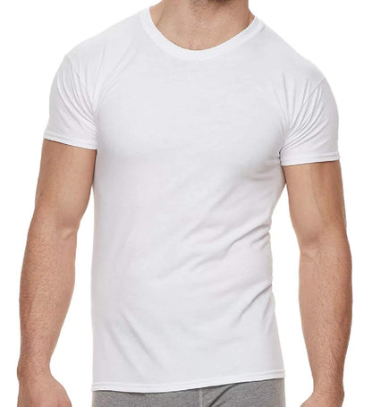 Hanes Men's Crewneck T-Shirt 6-Pack X-Temp Comfort Cool Crewneck Undershirt (Medium, White)
