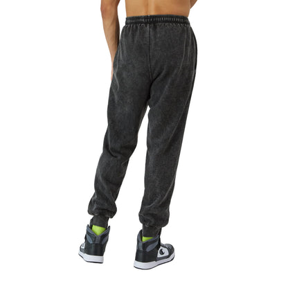 Champion, Mineral Dye Graphic, Fleece Men's Jogger Sweatpants, 30", Black C Patch Logo