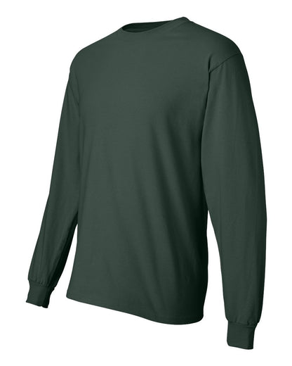 Hanes Long Sleeve Beefy-T T-Shirts (3X-Large, Deep Forest)