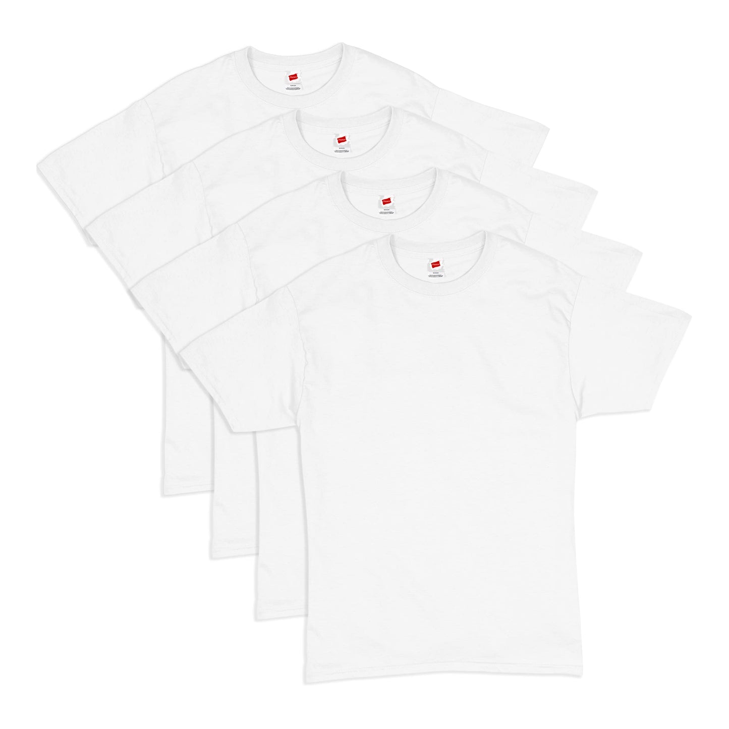 Hanes mens Essentials Short Sleeve T-shirt Value Pack (6-pack) fashion t shirts, White, XX-Large US