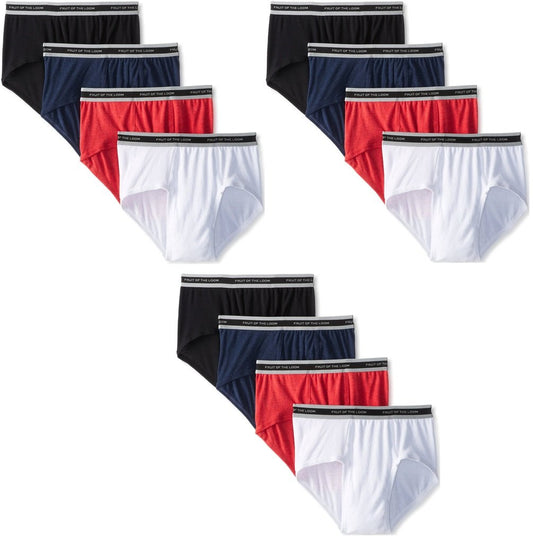 Fruit of the Loom Men's Premium 12 Pack Fashion Brief, #Pcb6p7c (Small)