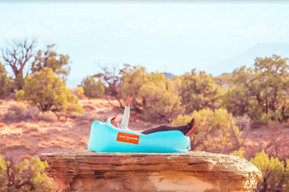CHILLBO SHWAGGINS Inflatable Furniture & Inflatable Couch Inflatable Lounger & Inflatable Chairs - top Beach Chair, Lounger & Festival Accessories - for Camping and Music Festivals!