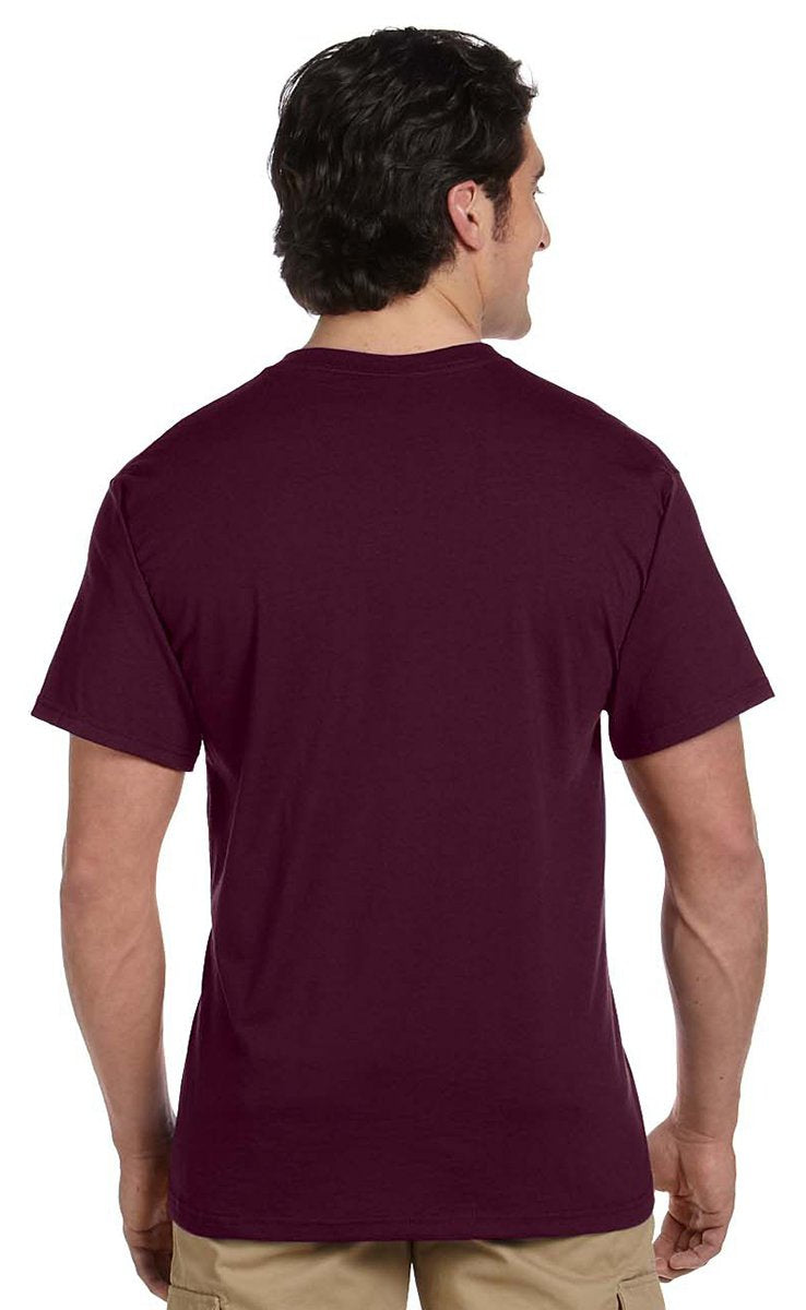 Jerzees 5.6 oz., 50/50 Heavyweight Blend Pocket T-Shirt, 3XL, ROYAL